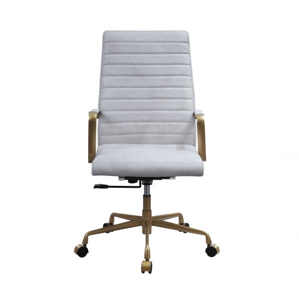 ACME Duralo Vintage White Finish Office Chair Model 93168 - MONAVILLA