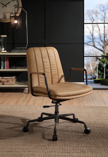 ACME Eclarn Rum Finish Office Chair Model 93174 - MONAVILLA