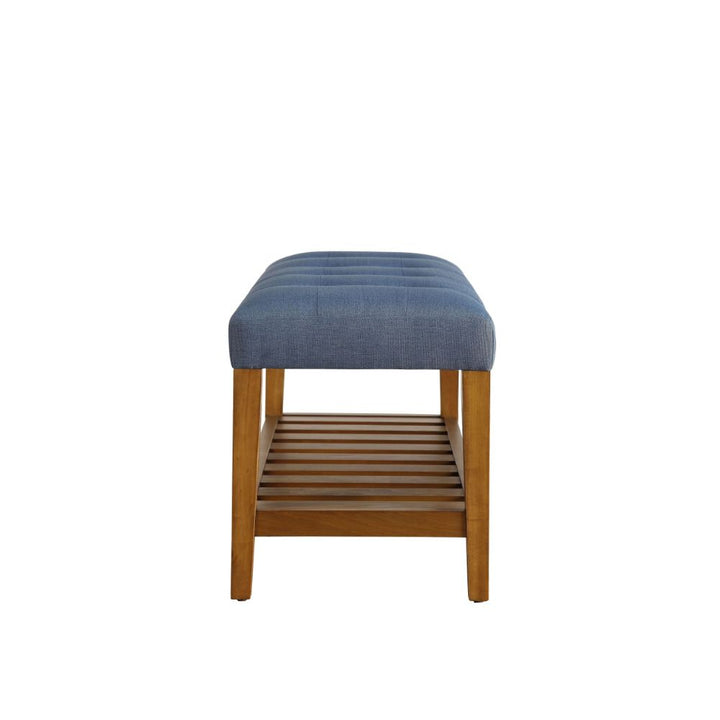 ACME Charla Blue & Oak Bench Model 96684 - MONAVILLA