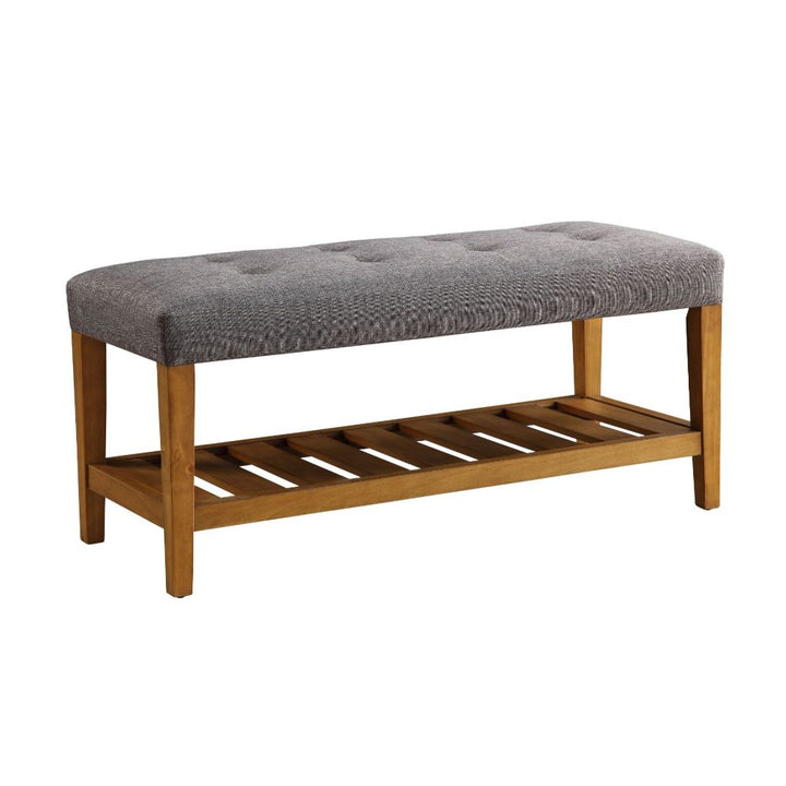 ACME Charla Gray & Oak Bench Model 96686 - MONAVILLA