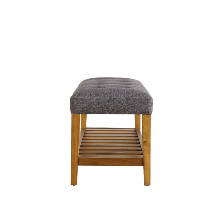 ACME Charla Gray & Oak Bench Model 96686 - MONAVILLA