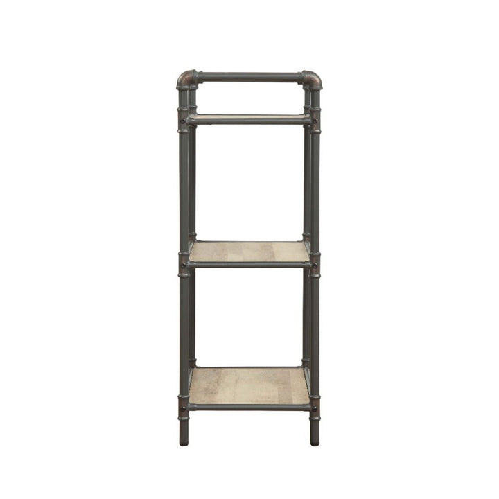 ACME Itzel Antique Oak & Sandy Gray Bookshelf Model 97162 - MONAVILLA