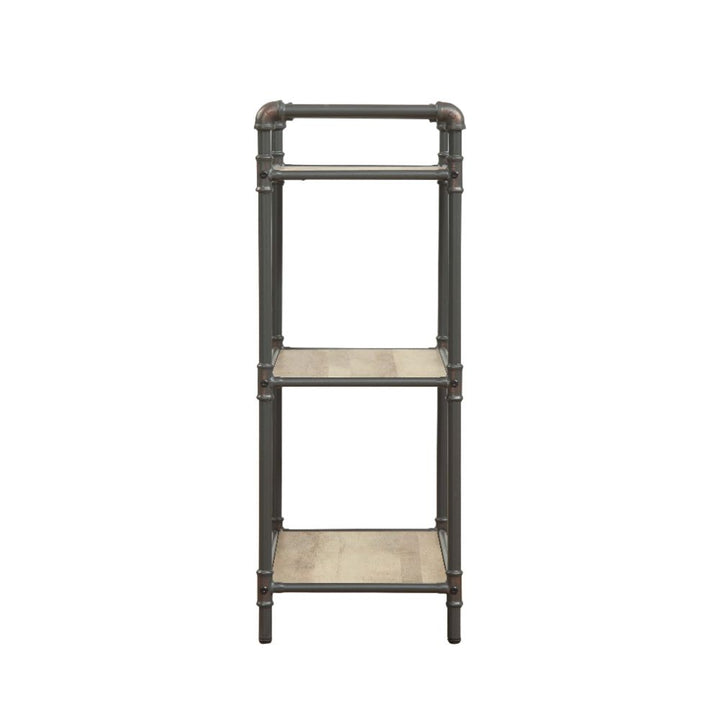 ACME Itzel Antique Oak & Sandy Gray Bookshelf Model 97162 - MONAVILLA