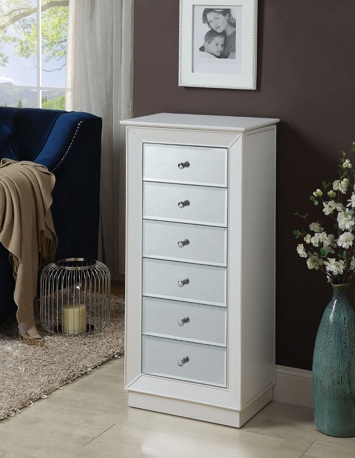 ACME Talor White Jewelry Armoire Model 97171 - MONAVILLA