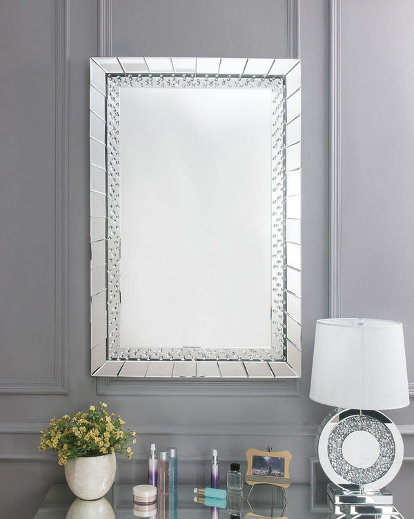 ACME Nysa Mirrored & Faux Crystals Wall Decor Model 97386 - MONAVILLA