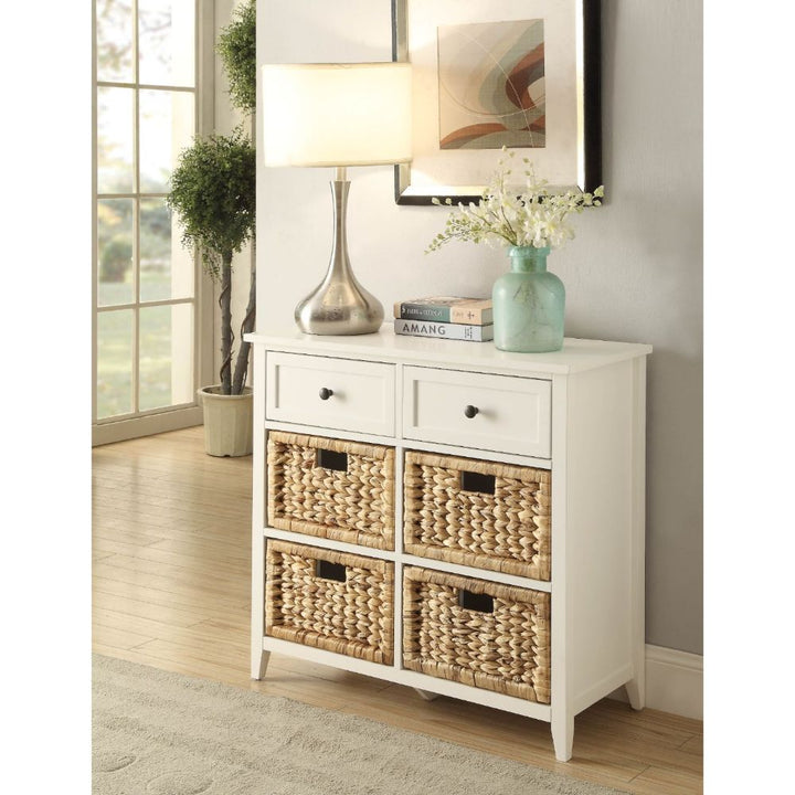 ACME Flavius White Accent Table Model 97416 - MONAVILLA