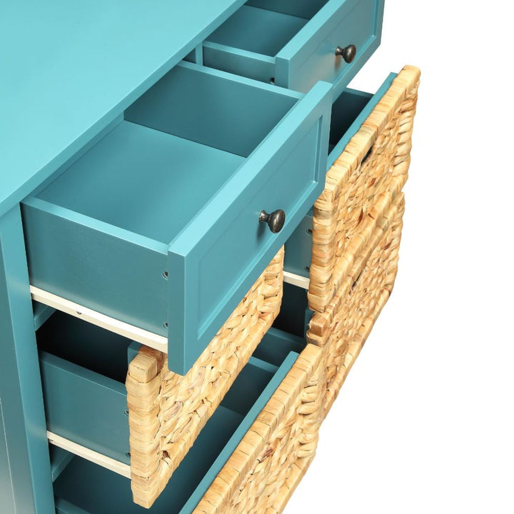 ACME Flavius Teal Accent Table Model 97418 - MONAVILLA