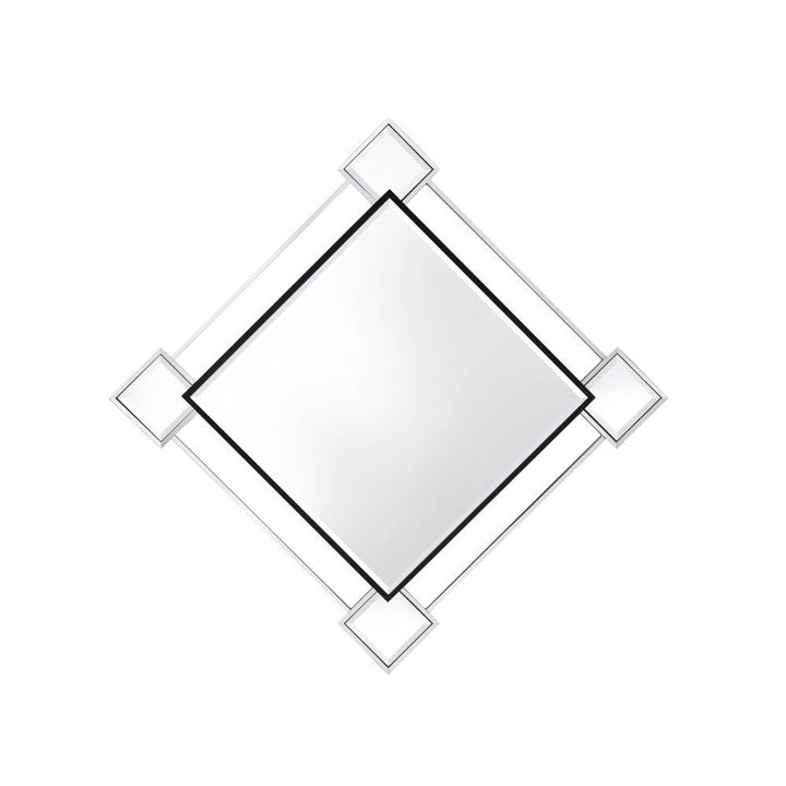 ACME Asbury Mirrored & Chrome Wall Mirror Model 97467 - MONAVILLA