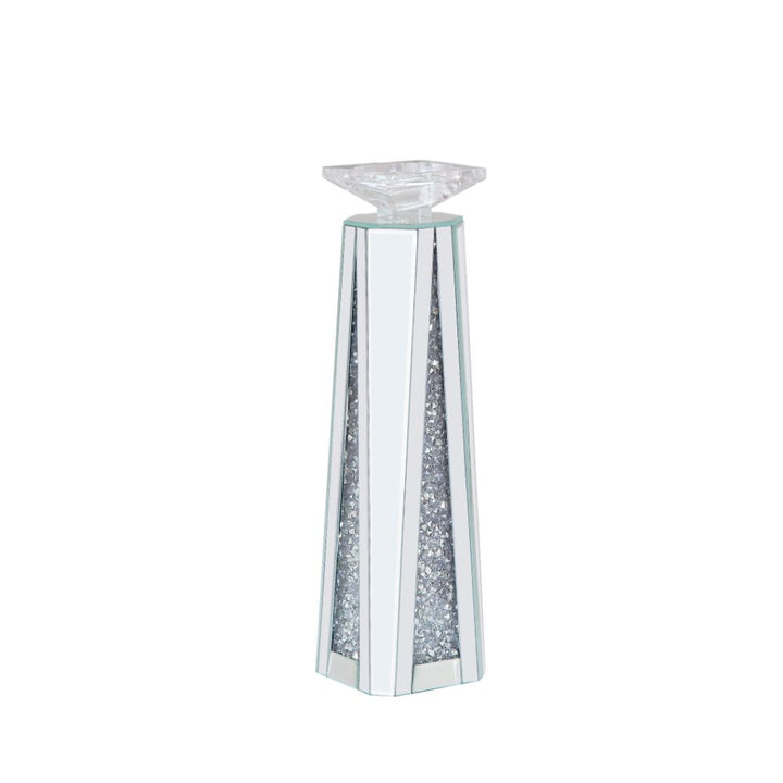 ACME Nowles Mirrored & Faux Stones Accent Candleholder Model 97623 - MONAVILLA
