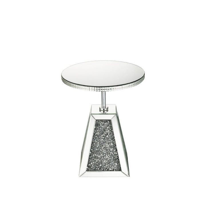 ACME Noralie Mirrored & Faux Diamonds Accent Table Model 97702 - MONAVILLA