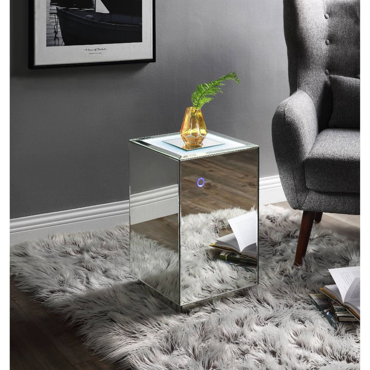 ACME Nyoka Mirrored & Faux Gems Accent Table Model 97704 - MONAVILLA