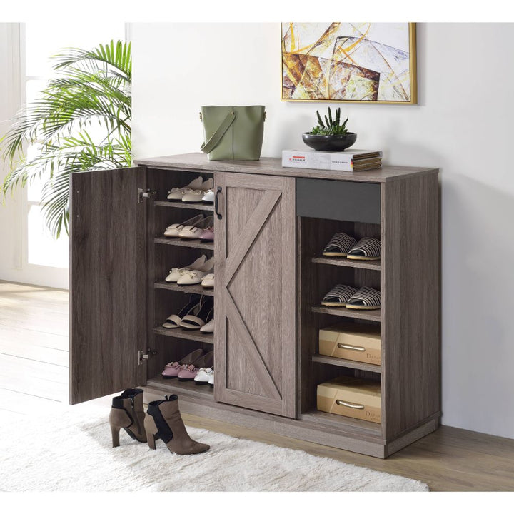 ACME Toski Rustic Gray Oak Cabinet Model 97775 - MONAVILLA