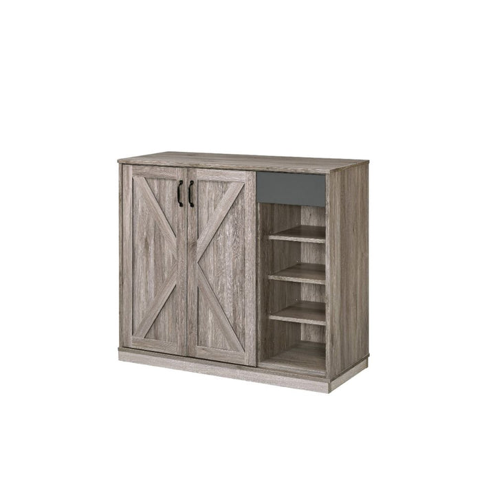 ACME Toski Rustic Gray Oak Cabinet Model 97775 - MONAVILLA