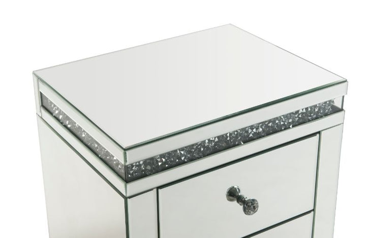 ACME Noralie Mirroed & Faux Diamonds Accent Table Model 97954 - MONAVILLA