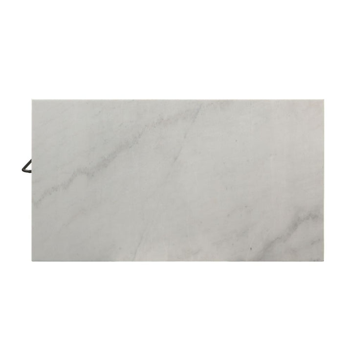 ACME Lanzo Marble & Antique Pewter Kitchen Island Model 98402 - MONAVILLA