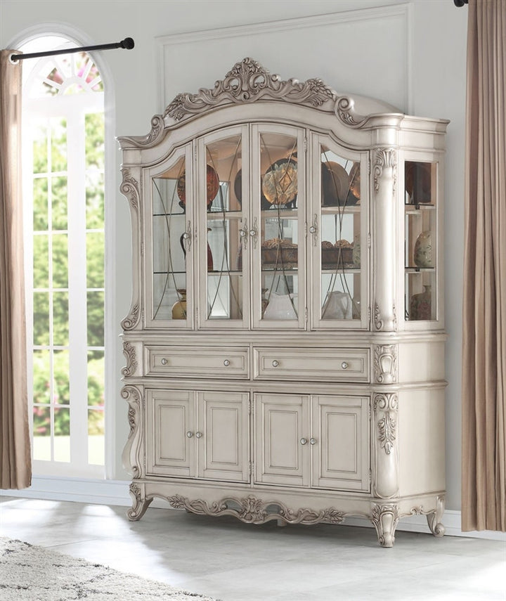 ACME Gorsedd Antique White Hutch & Buffet Model 67444 - MONAVILLA