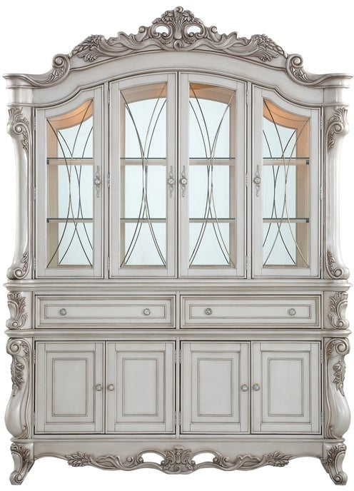 ACME Gorsedd Antique White Hutch & Buffet Model 67444 - MONAVILLA