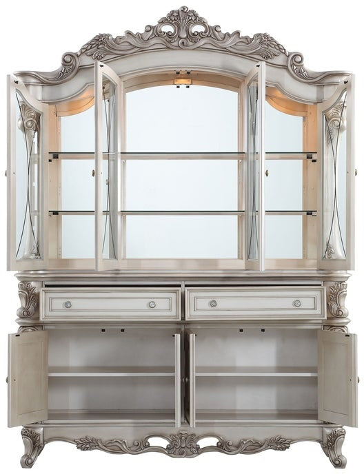 ACME Gorsedd Antique White Hutch & Buffet Model 67444 - MONAVILLA