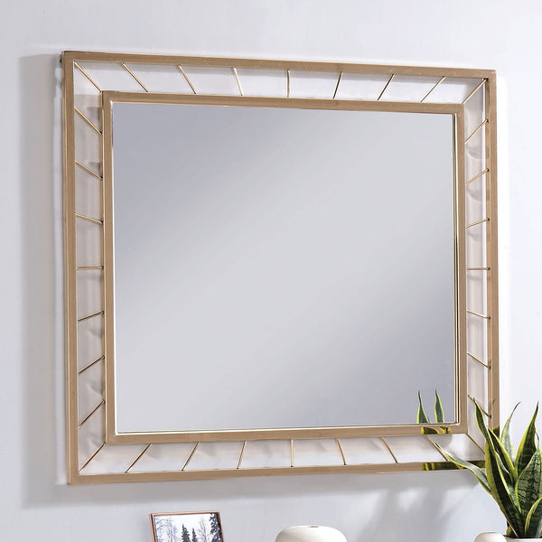 Furniture Of America Sherbrooke Gold Contemporary Mirror Model CM-AC388 - MONAVILLA
