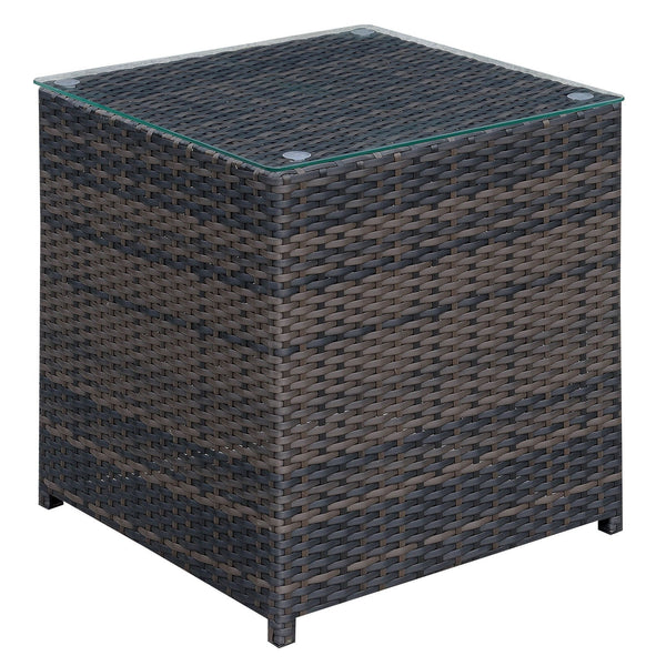 Furniture Of America Ilona Brown/Beige Contemporary End Table Model CM-OS2136-G - MONAVILLA