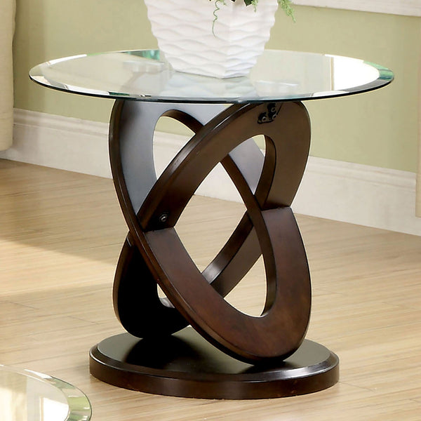 Furniture Of America Atwood Dark Walnut Contemporary End Table, Dark Walnut Model CM4401E - MONAVILLA