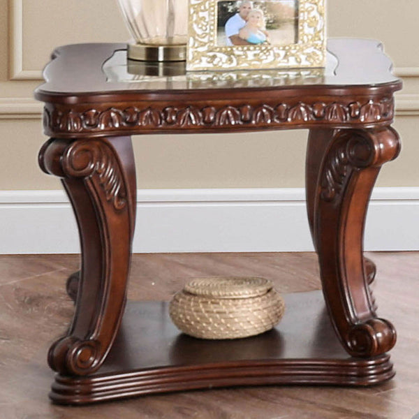 Furniture Of America Walworth Dark Oak Traditional End Table Model CM4428E - MONAVILLA