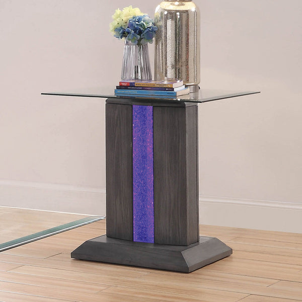 Furniture Of America Rhyl Gray Contemporary End Table Model CM4717E - MONAVILLA