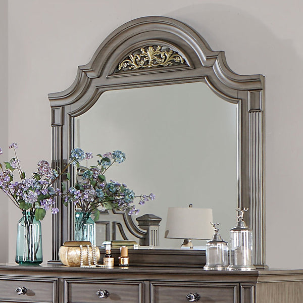 Furniture Of America Syracuse Gray Traditional Mirror, Gray Model CM7129GY-M - MONAVILLA