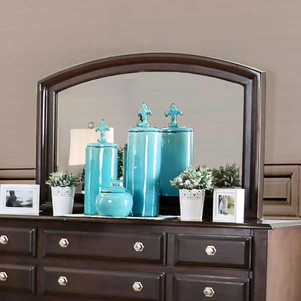 Furniture Of America Litchville Brown Cherry Transitional Mirror Model CM7383M - MONAVILLA