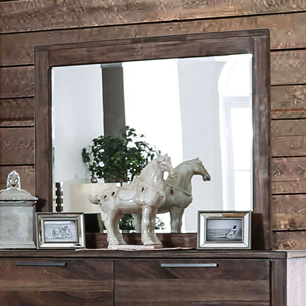 Furniture Of America Hankinson Rustic Natural Tone Rustic Mirror Model CM7576M - MONAVILLA