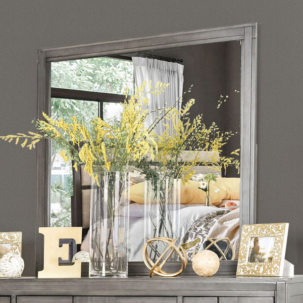 Furniture Of America Berenice Gray Transitional Mirror Model CM7580GY-M - MONAVILLA
