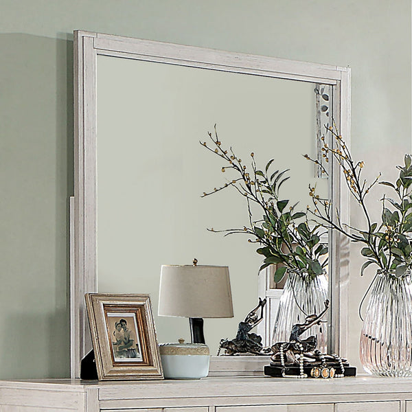 Furniture Of America Berenice White Transitional Mirror, White Model CM7580WH-M - MONAVILLA