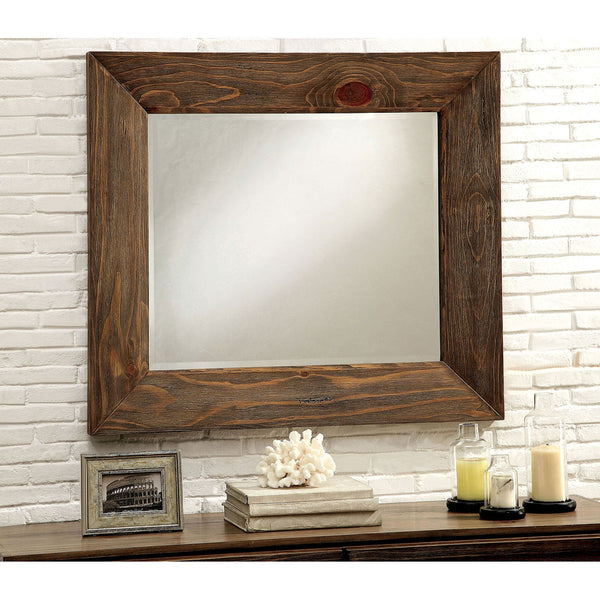 Furniture Of America Coimbra Rustic Natural Tone Rustic Mirror Model CM7623M - MONAVILLA