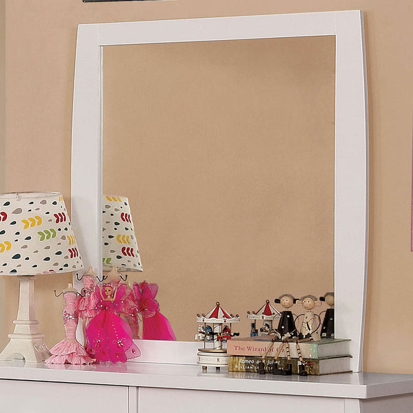 Furniture Of America Marlee White Transitional Mirror Model CM7651WH-M - MONAVILLA