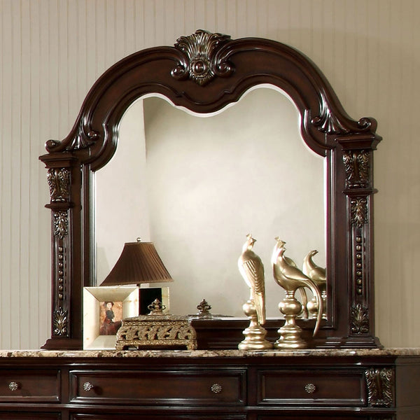 Furniture Of America Fromberg Brown Cherry Traditional Mirror Model CM7670M - MONAVILLA