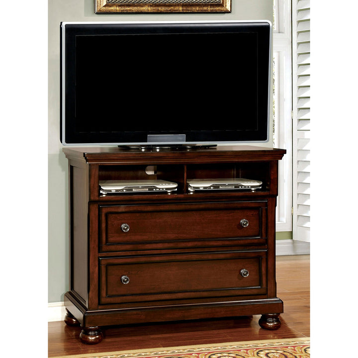 Furniture Of America Northville Dark Cherry Transitional Media Chest Model CM7682TV - MONAVILLA