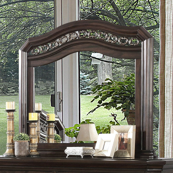 Furniture Of America Calliope Espresso Traditional Mirror Model CM7751M - MONAVILLA
