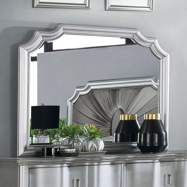 Furniture Of America Aalok Silver Glam Mirror Model CM7864M - MONAVILLA