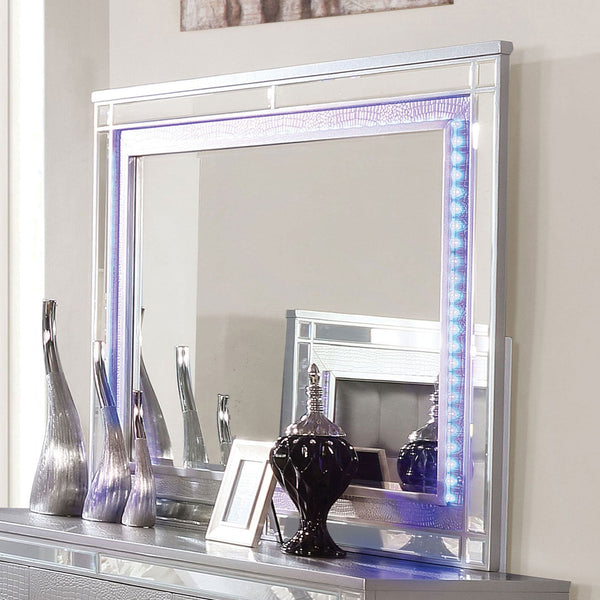Furniture Of America Brachium Silver Contemporary Mirror Model CM7977SV-M - MONAVILLA
