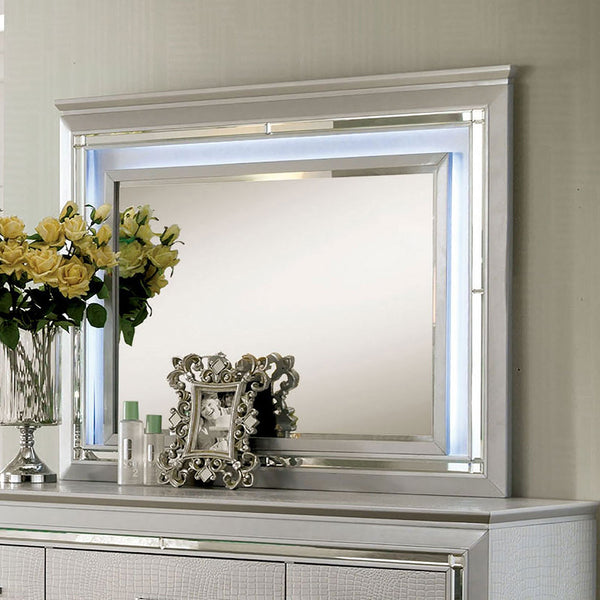 Furniture Of America Bellanova Silver Contemporary Mirror Model CM7979SV-M - MONAVILLA