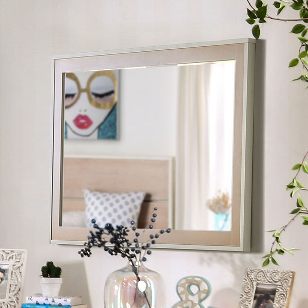 Furniture Of America Roseburg Sunbleached/White Contemporary Mirror Model FOA7605M - MONAVILLA