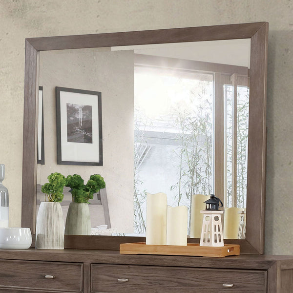 Furniture Of America Tawana Warm Gray Transitional Mirror Model FOA7918M - MONAVILLA