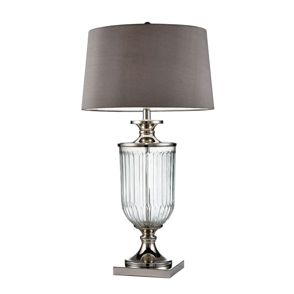 Furniture Of America Ira Silver/Clear Contemporary 32.5"H Table Lamp Model L9711 - MONAVILLA