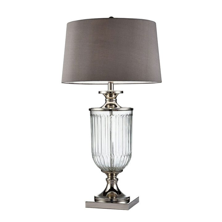 Furniture Of America Ira Silver/Clear Contemporary 32.5"H Table Lamp Model L9711 - MONAVILLA