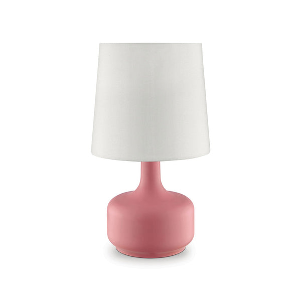 Furniture Of America Farah Pink Contemporary 17"H Matte Pink Table Lamp Model L9819PK - MONAVILLA