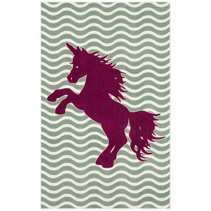 Furniture Of America Baron Sage Green/Fuchsia Novelty 5' X 8', Area Rug, Horse, Sage Green Fuchsia Model RG8202 - MONAVILLA