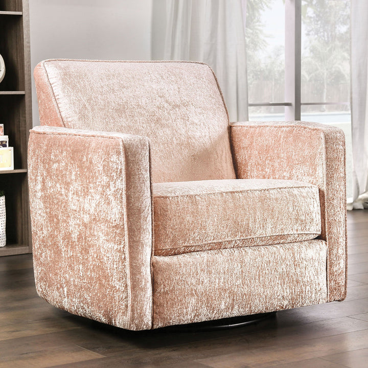 Furniture Of America Harriden Coral Transitional Swivel Chair Model SM5167-CH - MONAVILLA