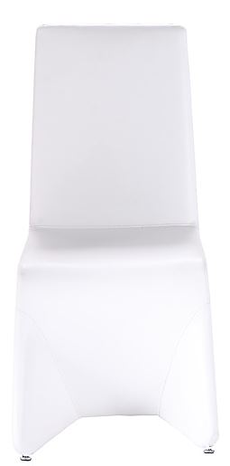 Nisse Contemporary White Leatherette Dining Chair (Set of 2) - MONAVILLA