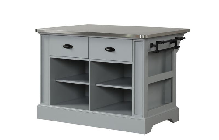 ACME Urrur Gray Finish Kitchen Island Model AC00187 - MONAVILLA