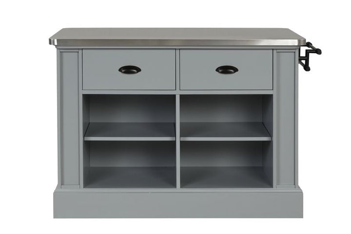 ACME Urrur Gray Finish Kitchen Island Model AC00187 - MONAVILLA